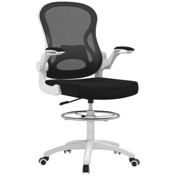 Chaise de Bureau Noreo Ergonomique Réglable Tissu Respirant Noir