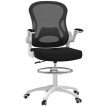 Chaise de Bureau Noreo Ergonomique Réglable Tissu Respirant Noir