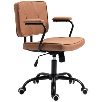 Fauteuil de bureau Estea réglable pivotant basculant roulettes brun