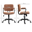 Fauteuil de bureau Estea réglable pivotant basculant roulettes brun