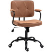 Fauteuil de bureau Estea réglable pivotant basculant roulettes brun