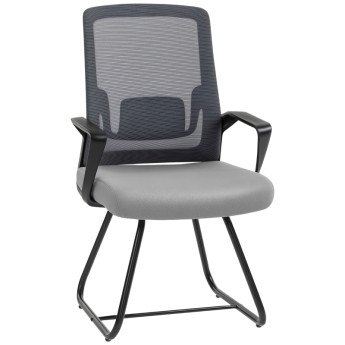 Chaise de Bureau Merilenne Maille Respirante Conférence Gris foncé