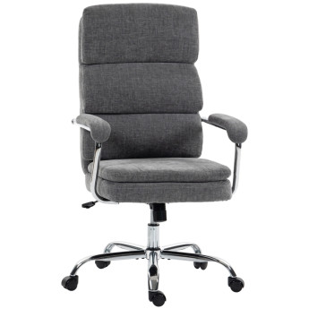 Chaise de bureau Belot ergonomique en chenille gris