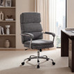 Chaise de bureau Belot ergonomique en chenille gris