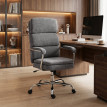 Chaise de bureau Belot ergonomique en chenille gris