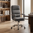 Chaise de bureau Belot ergonomique en chenille gris