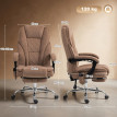 Delay fauteuil de bureau massant ergonomique marron