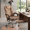 Delay fauteuil de bureau massant ergonomique marron