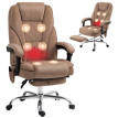 Delay fauteuil de bureau massant ergonomique marron