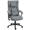 Fauteuil de bureau massage Ralioio ergonomique pivotant velours gris
