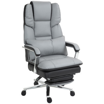 Fauteuil de bureau Eminria ergonomique inclinable gris clair