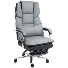 Fauteuil de bureau Eminria ergonomique inclinable gris clair