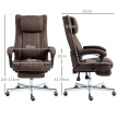 Vero Chaise de massage ergonomique inclinable marron foncé