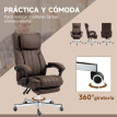 Vero Chaise de massage ergonomique inclinable marron foncé
