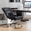 Fauteuil de Bureau Falac Massage Repose pieds Réglable Noir