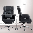 Fauteuil de Bureau Falac Massage Repose pieds Réglable Noir