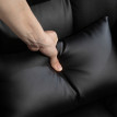Fauteuil de Bureau Falac Massage Repose pieds Réglable Noir