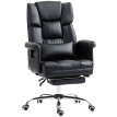 Fauteuil de Bureau Falac Massage Repose pieds Réglable Noir