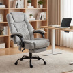 Fauteuil de bureau Palson massant chauffant inclinable gris