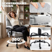 Fauteuil de bureau Palson massant chauffant inclinable gris