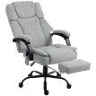 Fauteuil de bureau Palson massant chauffant inclinable gris