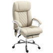 Belon fauteuil bureau massage chaleur lombaire repose pieds beige