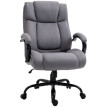 Rivane Chaise de bureau ergonomique pivotante fauteuil gaming gris clair