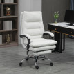 Chaise de bureau Kalova massage chauffante inclinable crème