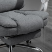 Chaise de bureau Perys fauteuil direction repose-pieds dossier réglable gris