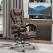 Fauteuil de Bureau Nalilay Massant Chauffant Inclinable Marron