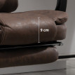 Fauteuil de Bureau Nalilay Massant Chauffant Inclinable Marron