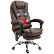 Fauteuil de Bureau Nalilay Massant Chauffant Inclinable Marron