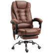 Fauteuil de Bureau Nalilay Massant Chauffant Inclinable Marron