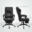 Produit Haray fauteuil de bureau ergonomique avec repose pieds appui tête noir