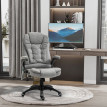 Fauteuil de direction Celel massage chauffage ergonomique gris