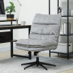 Chaise de bureau Noraen pivotante réglable tissu gris