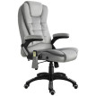 Fauteuil de Bureau Camena massage ergonomique inclinable gris