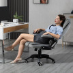 Fauteuil de Bureau Camena massage ergonomique inclinable gris