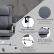 Chaise de bureau Merine massage inclinable repose pieds gris