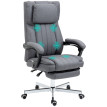 Chaise de bureau Merine massage inclinable repose pieds gris