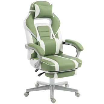 Estares Chaise gaming inclinable repose-pieds support lombaire vert