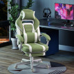 Estares Chaise gaming inclinable repose-pieds support lombaire vert