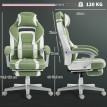 Estares Chaise gaming inclinable repose-pieds support lombaire vert