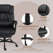 Fauteuil de bureau Norio ergonomique massage repose pieds noir