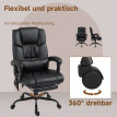 Fauteuil de bureau Norio ergonomique massage repose pieds noir