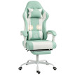 Chaise gaming Merian massage lombaire inclinable repose pieds bleu