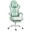 Chaise gaming Merian massage lombaire inclinable repose pieds bleu