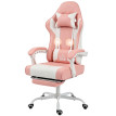 Chaise gamer Rivorot ergonomique inclinable massage lombaire rose