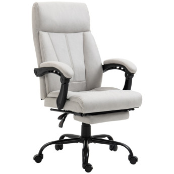 Fauteuil de Bureau Corelena Massage Chauffage Inclinaison Gris Clair
