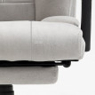 Fauteuil de Bureau Corelena Massage Chauffage Inclinaison Gris Clair